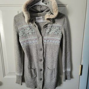 Justice Hooded Sweater with Sequins, Girls Size 16